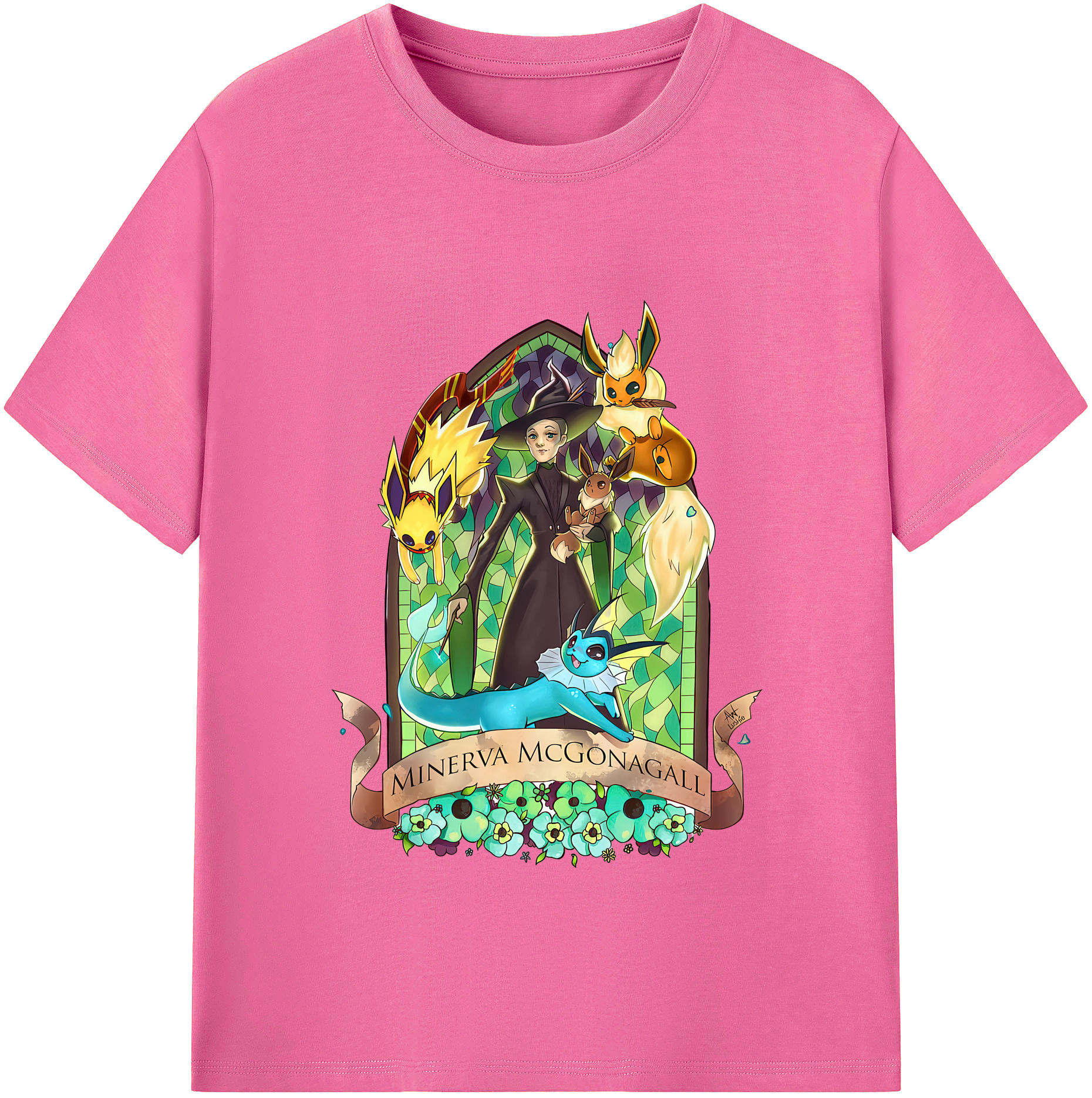 （画像用） Harry Potter ハリー・ポッターシリーズ レディースカジュアルプリントTシャツ（綿100％）